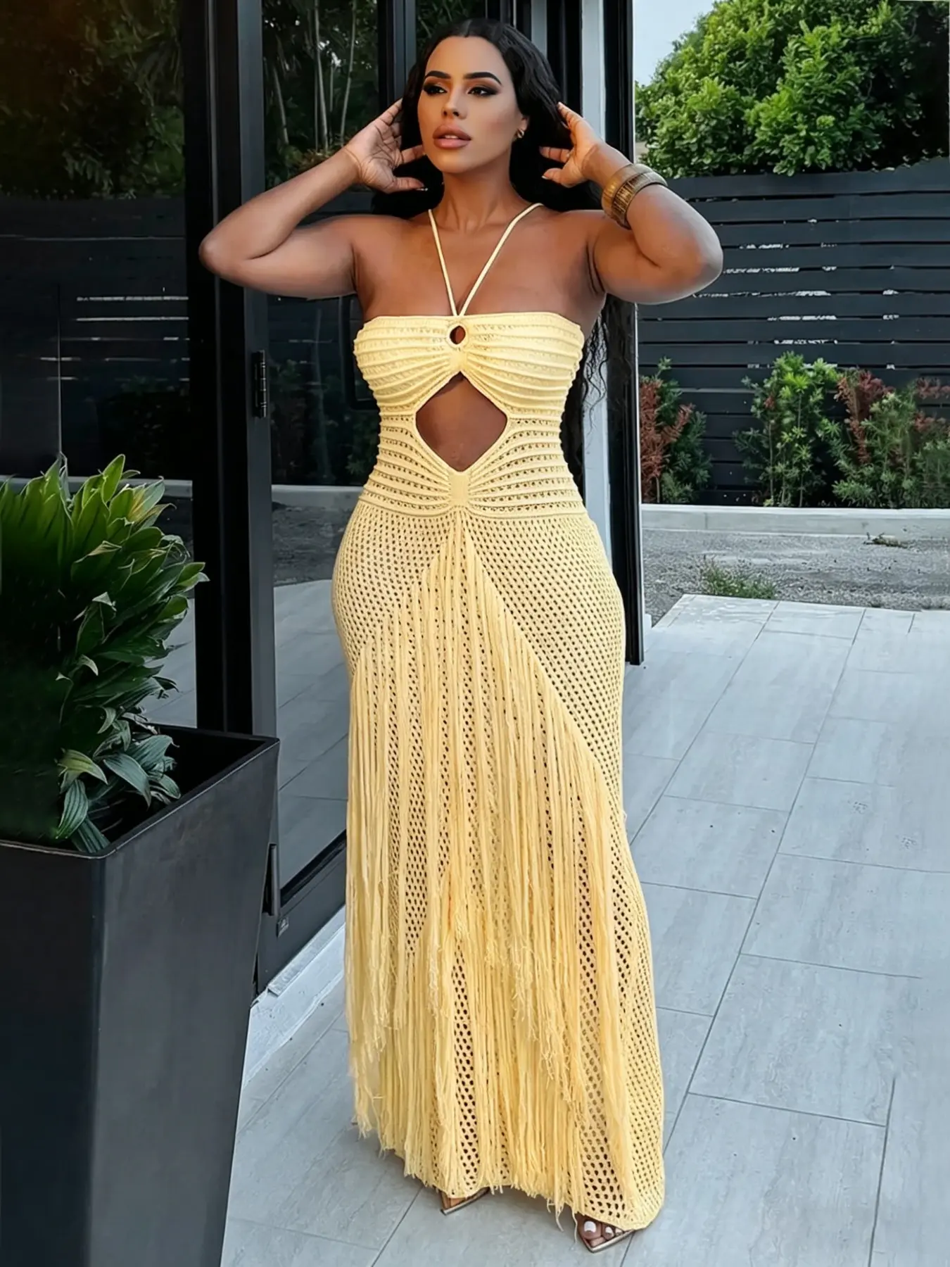 boho crochet dress Afternoon of a Fawn handmade maxi size small to medium wear as a beach cover up over a bikini or wear it over a gorgeous silk full length slip for your wedding Boho Chic Crochet Lace Maxi