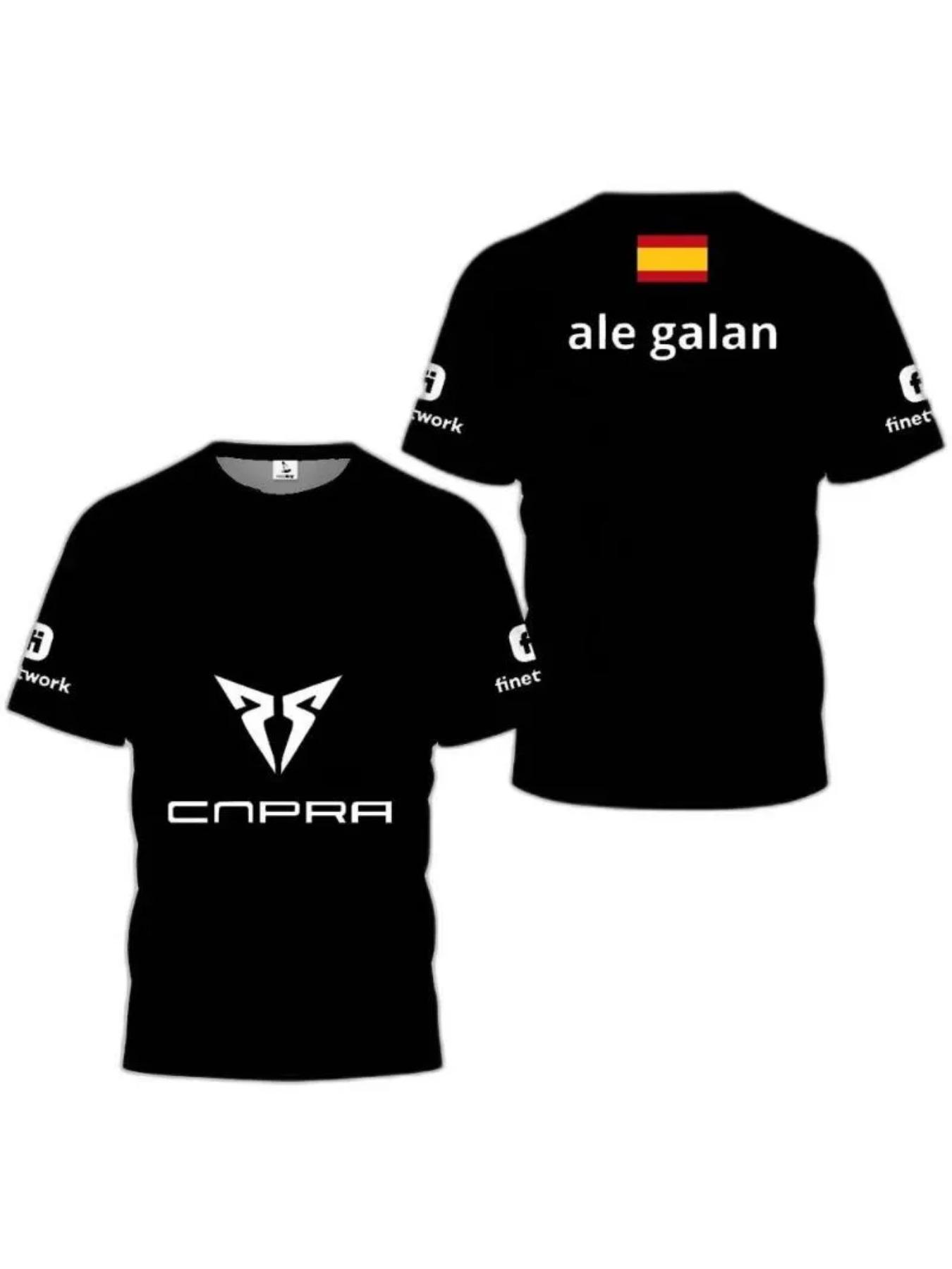 2026 Spring/Summer Men's T-Shirts, Men's Padel Sport Crew Neck T-Shirt, High Quality Breathable Summer T-Shirt, 3D Printed Outdoor Casual Loose T-Shirt