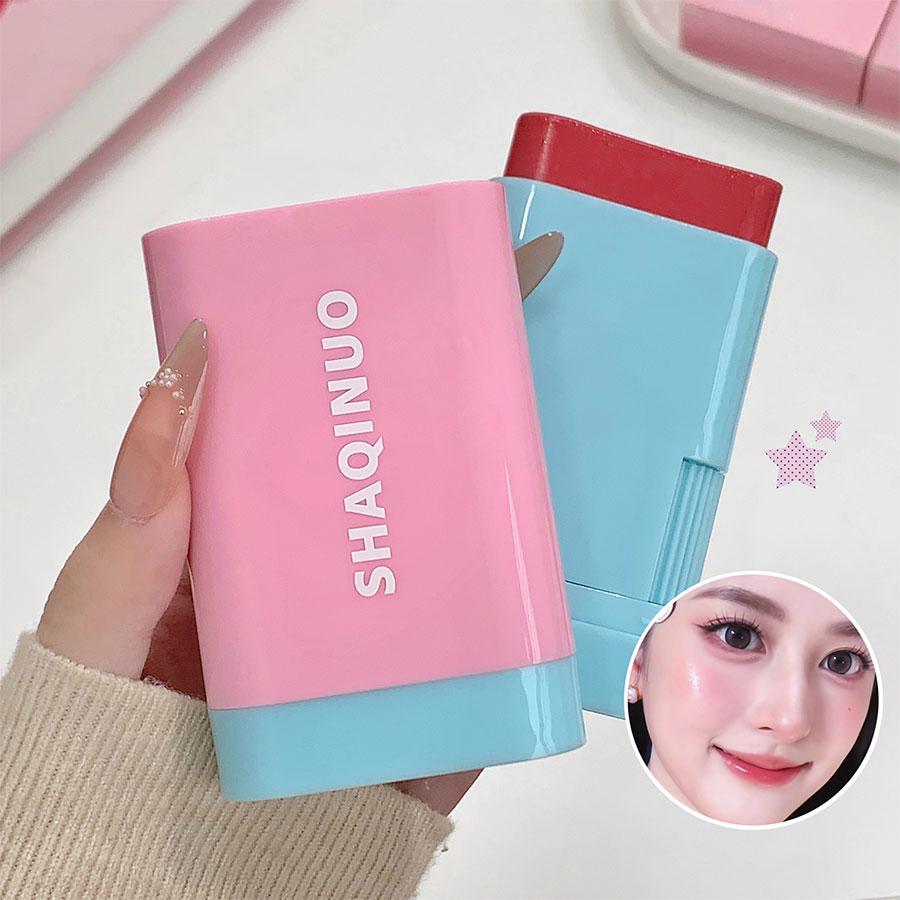 Luster Water Glow Blush Stick, Achieve Lustrous Transparent Flawless Skin, Natural Blood Color, Neutralizes, Long-Lasting Hydration, Dry Skin Friendly