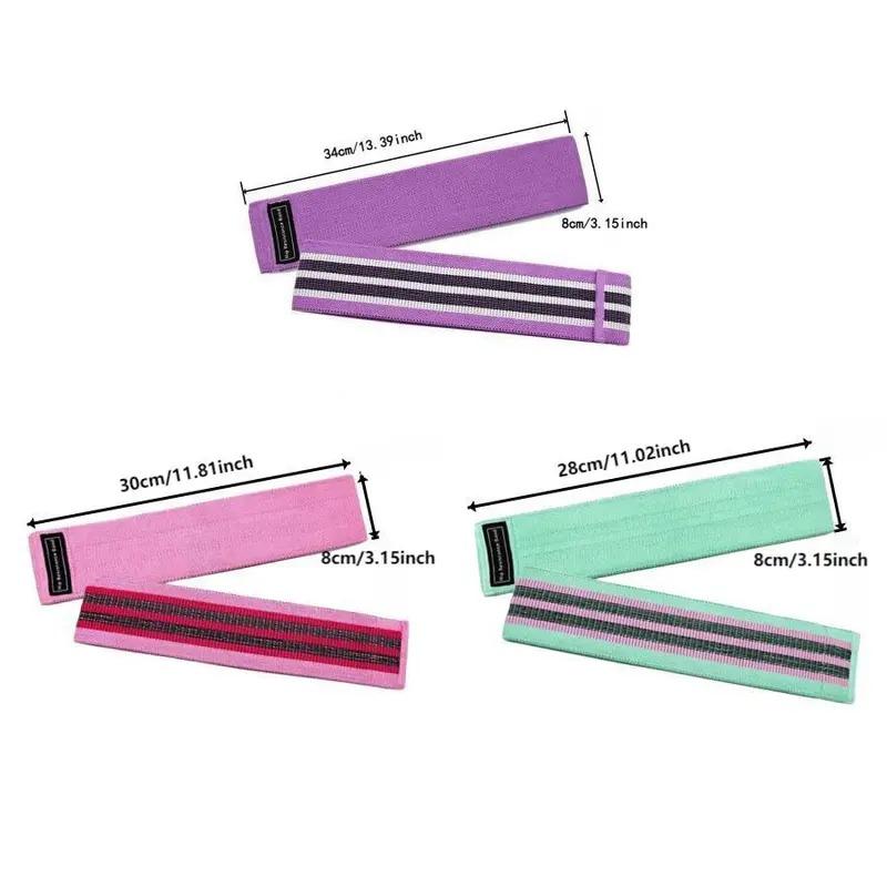 [TikTokShopBlackFriday]Sports Exercise Resistance Loop Band Set, 3Counts Elastic Squat Resistance Band, Yoga Stretch Strap, Gym Exercise Equipment For Home Workout,Christmas Gifts,hashtag,TikTokShopCyberMonday, Workout Bands