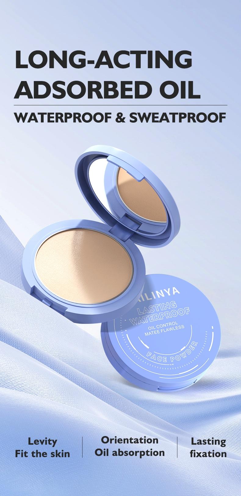 Long-Lasting Waterproof Foundation Powder, Smooth Finish, Non-Cakey, Fine Texture, Ideal for All Skin Types, Perfect for Daily Use