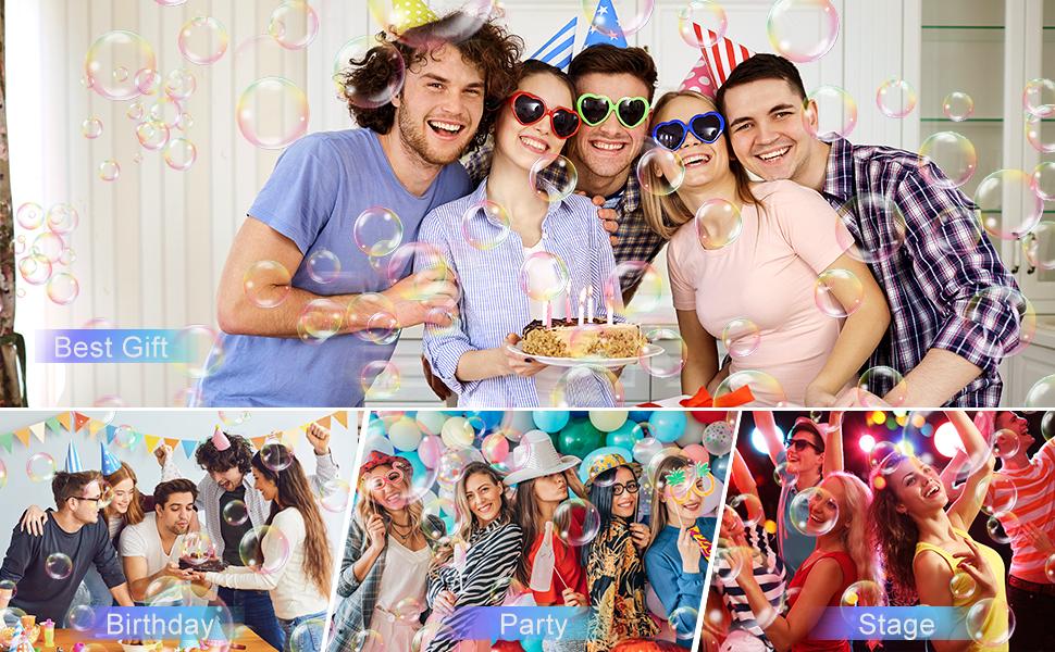 Zerhunt Upgrade Bubble Machine, 20000+ Bubbles Per Minute Bubble Blower, Toys for Boys and Girls Outdoorfun Birthday Parties Christmas