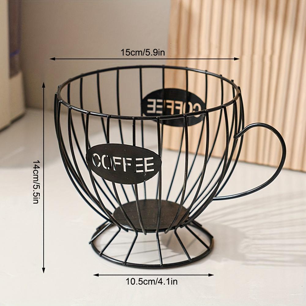 1PCS Black Coffee Capsule Rack Modern Simple Home Snack Candy Storage Basket Coffee Shop Bar Counter Display Rack Storage Rack