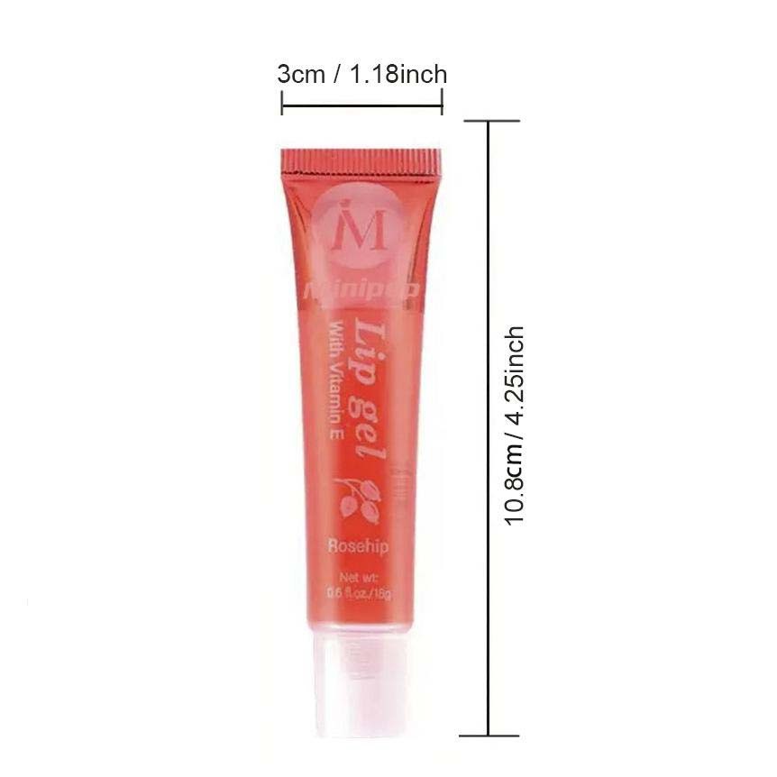 6-Pack Transparent Lip Oil, High Gloss Glass Lips, Moisturizing & Repairing, Fruit Scented Tube Design, Daily Use for Students