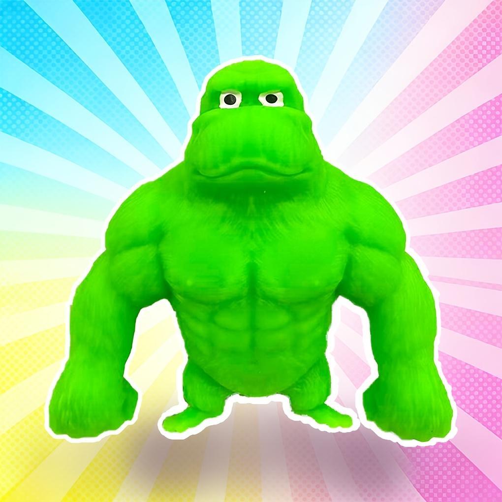 Super Stretchy Gorilla Fidget Toy, Squeeze Monkeys Stretchy Monkey- Original Sensory/Fidget Collectible Toys Holiday Party Gifts, Christmas, Halloween, Easter Basket Stuffing.The Filling Material Is PVA Sponge, Not Sand