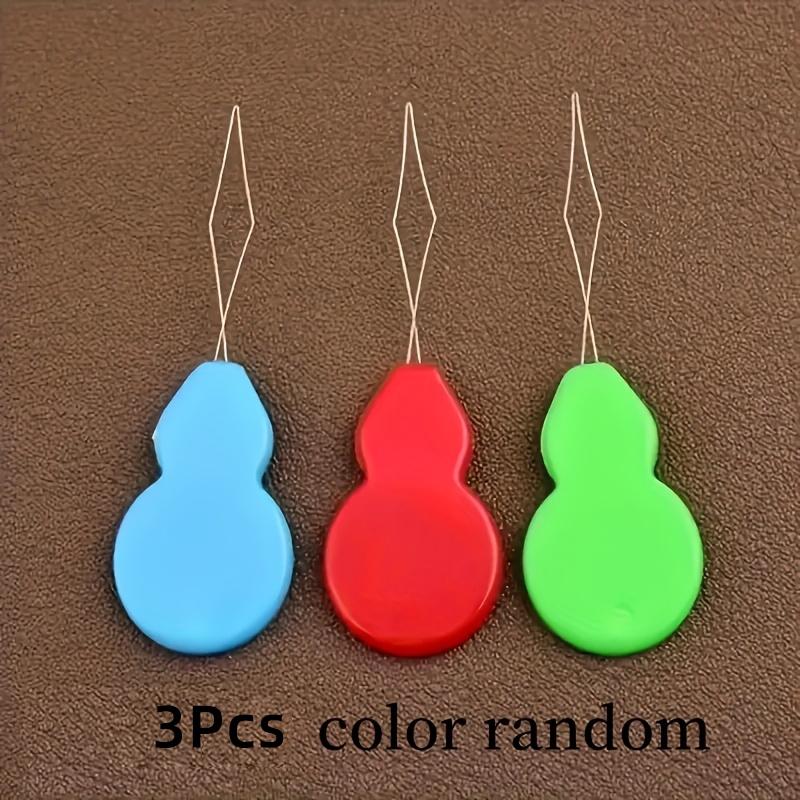 3-Pack Plastic Thimble Set, Durable & Vibrant Colors, Ideal for Hand Sewing & Machine Embroidery, Perfect for Crafting Projects