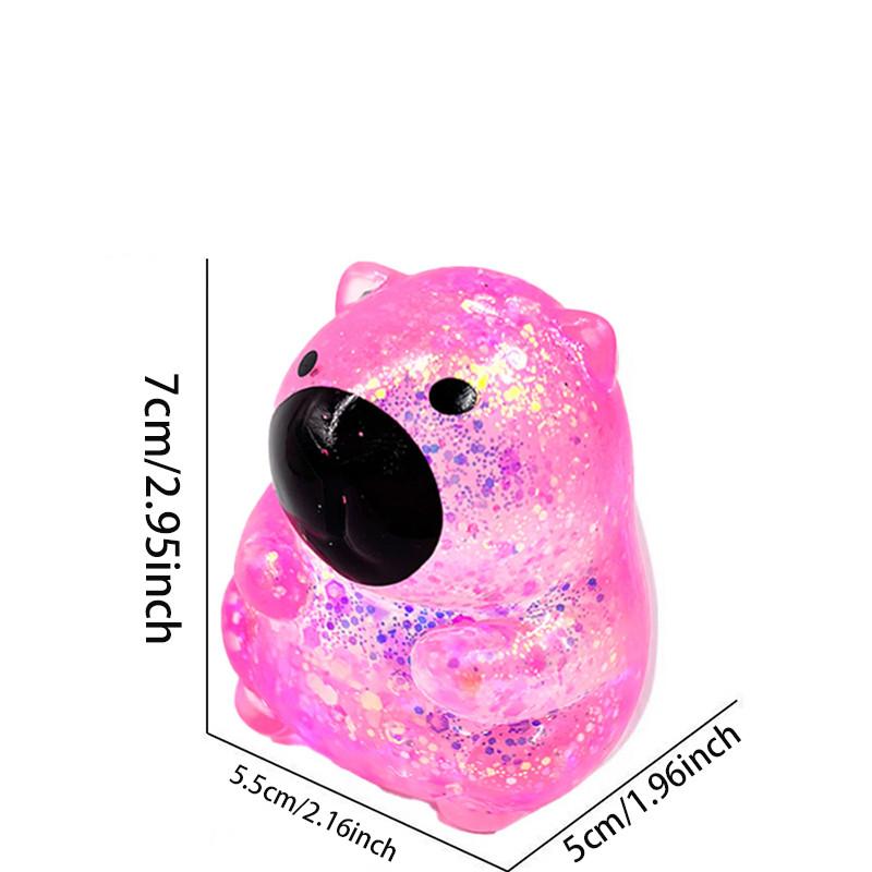 Maltose Pinch Capybara & Dolphin Squishy, Slow Rebound Stress Relief Sensory Toy, Interactive Cute Design, Kawaii Gift for Children & Adults