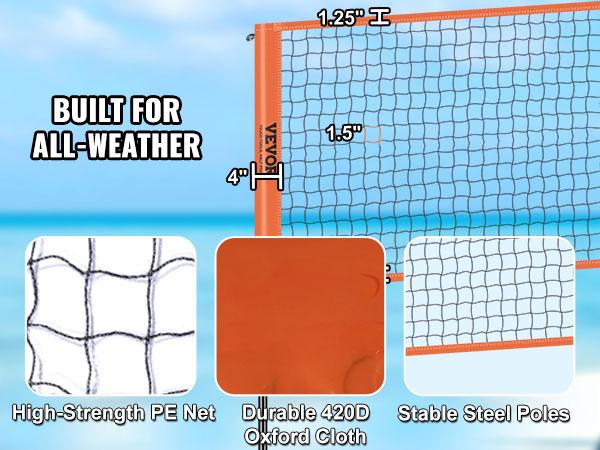 fathersdaygift VEVOR 4-Way Volleyball Net, Adjustable Height Badminton Net Set for Backyard Beach Lawn, Outdoor Portable Volleyball Net with Carrying Bag, 4 Square Quick Assemble Game Set For Kids And Adults fathersdaygift VEVOR 4-Way Volleyball Net, Adjustable Height Badminton Net Set for Backyard Beach Lawn, Outdoor Portable Volleyball Net with Carrying Bag, 4 Square Quick Assemble Game Set For Kids And Adults