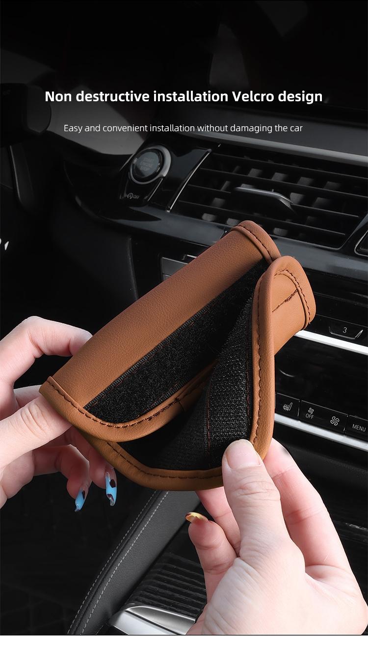 Car Roof Handle Protective Cover Pull Gloves Interior Accessories For KIA K5 K9 Sorento Ceed Sportage Carnival Stinger Forte Niro Cadenza Soul Cerato EV6 Stonic Cerato Telluride Proceed RIO Borrego Seltos Picanto