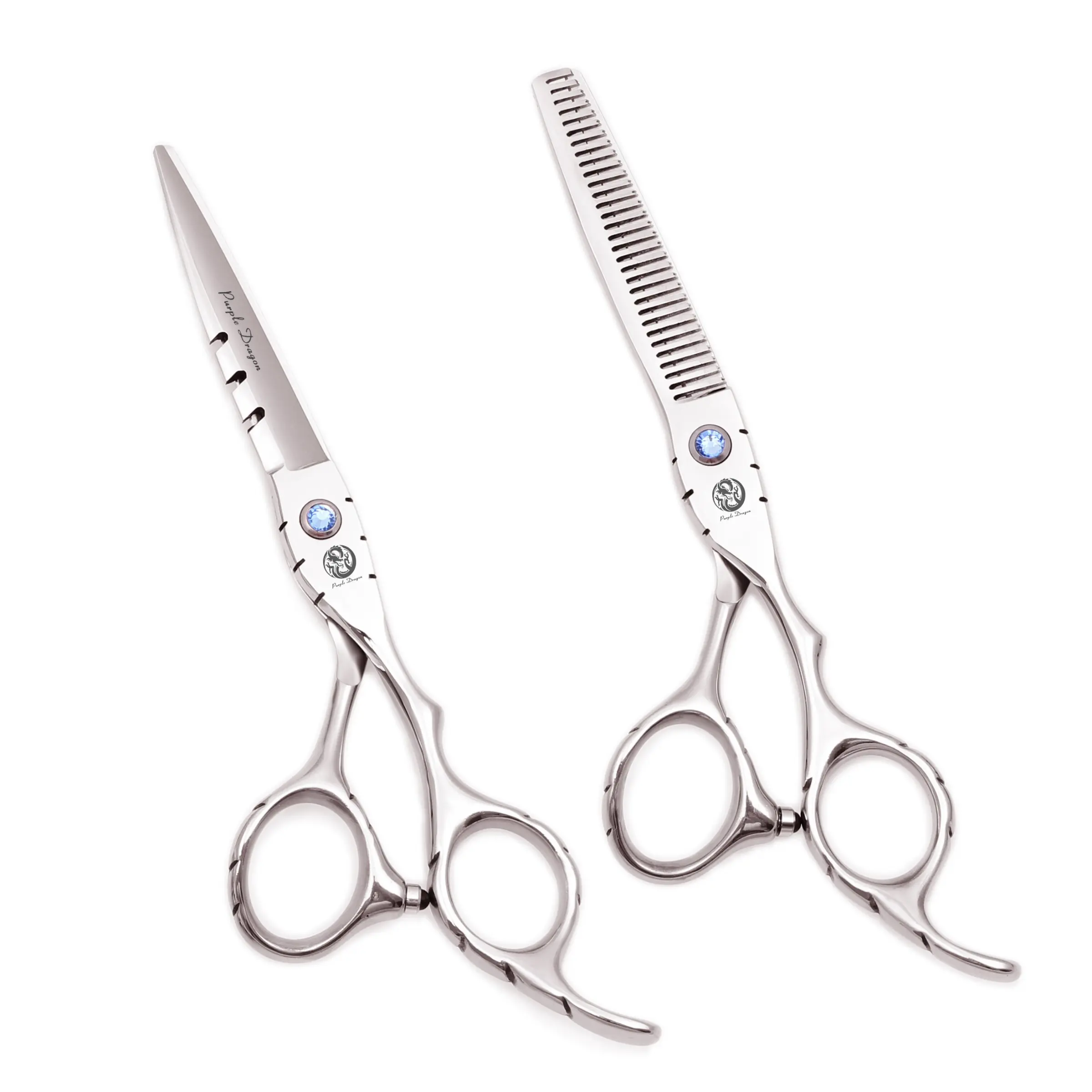 Hairdressing Scissors 1 Set Japan Stainless Hair Scissors Shiny Cutting Scissors Haircut Set Barber Shop Thinning Shears Dropshipping