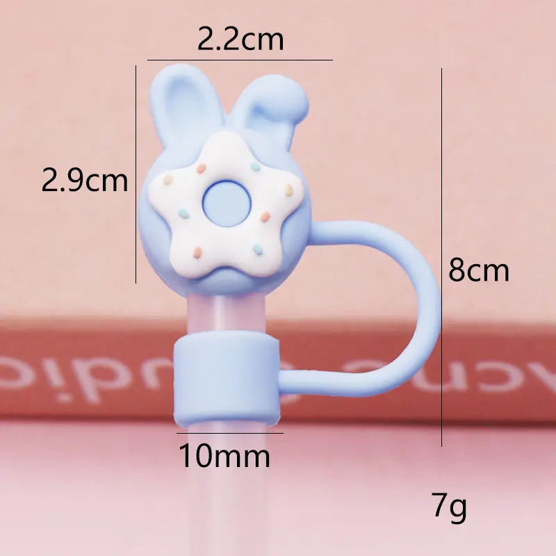 Blue Rabbit Ear Donut 10mm