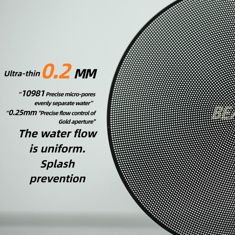 Italian Coffee Drip Tray 51-58mm, Ultra-Thin Stainless Steel Water Divider, Magnetic Support, Ideal for Espresso Machines