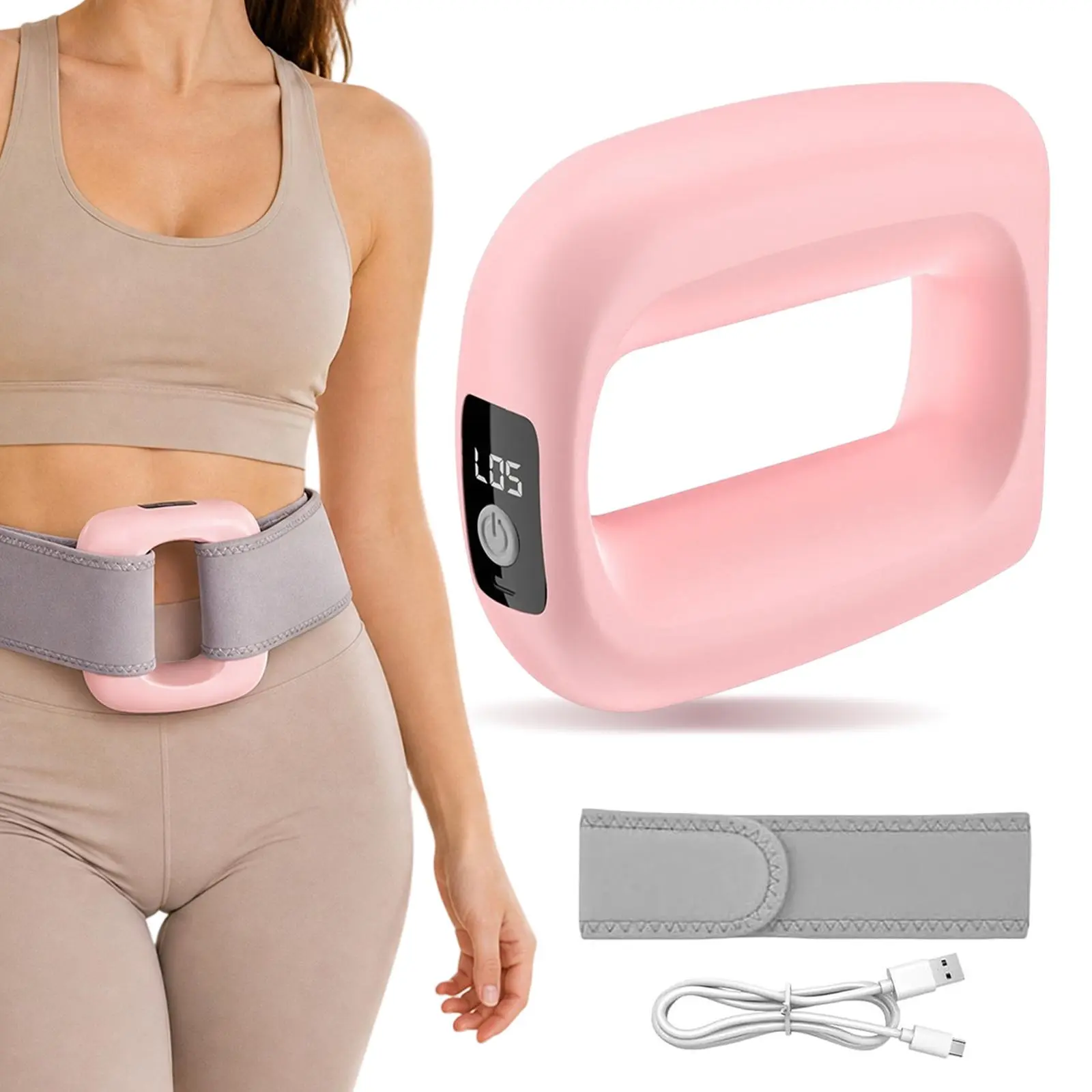Wireless Ring Massager For Whole Body 10 Speed Settings Deep Tissue Percussive Massage Device Ease Neck Shoulder Waist Leg Muscle Soreness Portable Fitness Relax Tool Ideal Holiday Present For Male Female