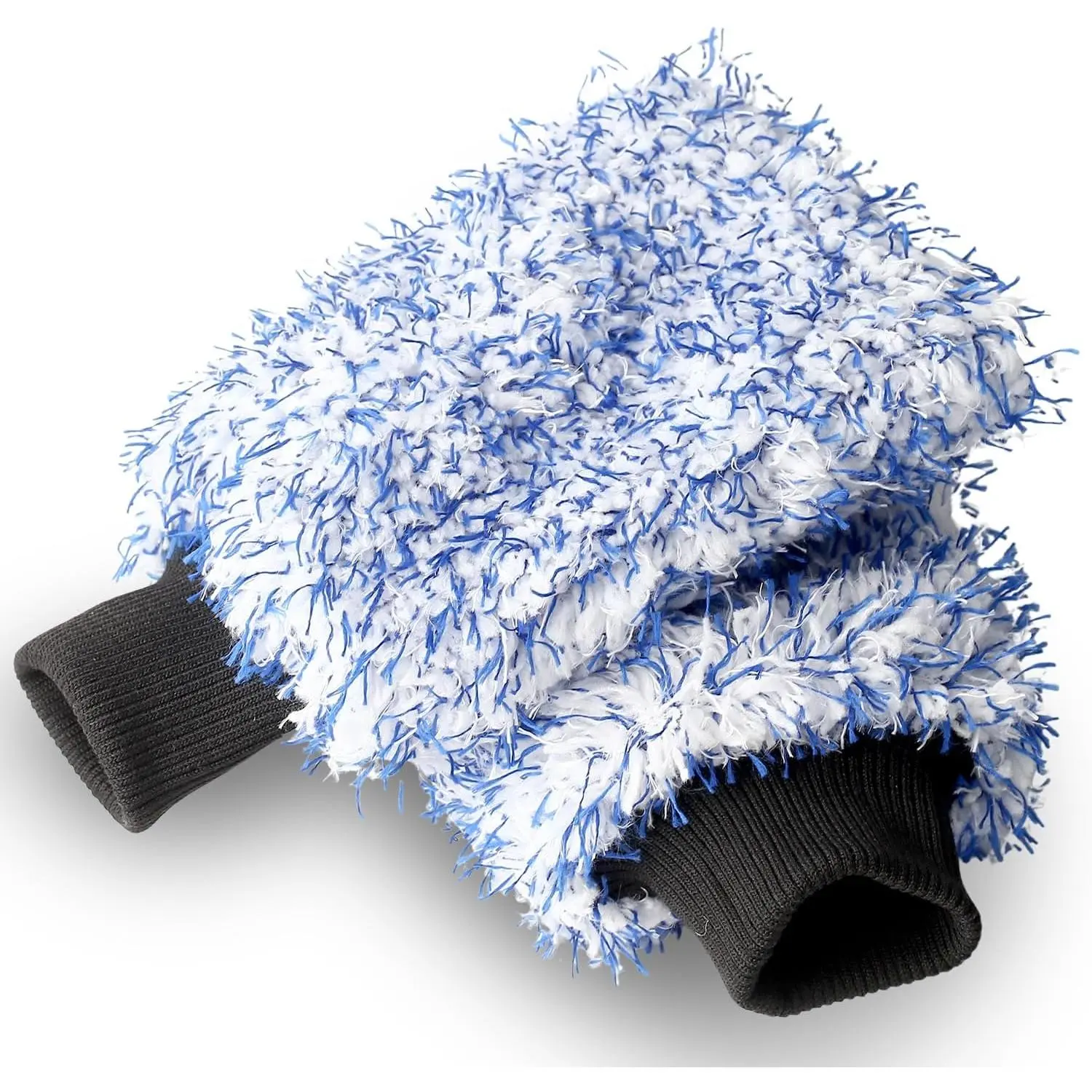 Microfiber  Wash Mitts – Ultra-Soft, Lint-Free & Scratch-Free Chenille Gloves for Maximum Suds, Streak-Free Shine & Effective Hand Washing (2 Pack)