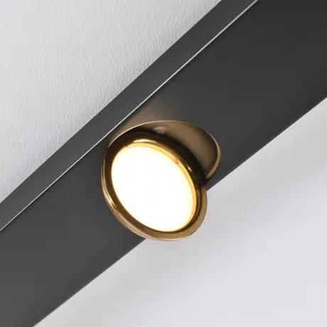 Garwarm Modern Dimmable LED Ceiling Light Track Lighting, 6 Lights Long Flush Mount Ceiling Light Fixture with Remote LED Chandelier for Bedroom Dining Room Kitchen 33W Black, for Home Design Garwarm Modern Dimmable LED Ceiling Light Track Lighting, 6 Lights Long Flush Mount Ceiling Light Fixture with Remote LED Chandelier for Bedroom Dining Room Kitchen 33W Black, for Home Design