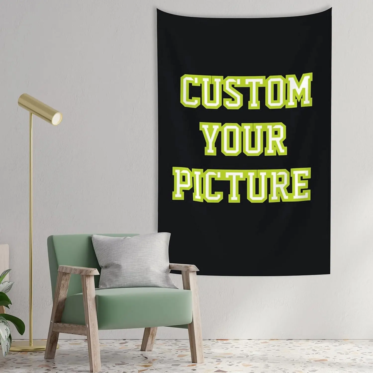 Custom Tapestry Upload Images Personalized Wall Decor Backdrop Poster For Bedroom