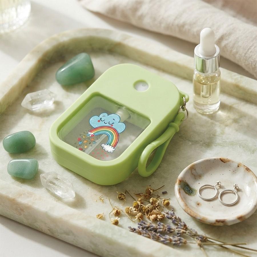 Cartoon Smile Cloud Rainbow Mini Spray Bottle Keychain, Leak-Proof Refillable Fine Mist Sprayer, Dispenser for Hand Soap, Perfume, Makeup Water, Portable Perfume Atomizer Travel Bottles, Makeup Tool