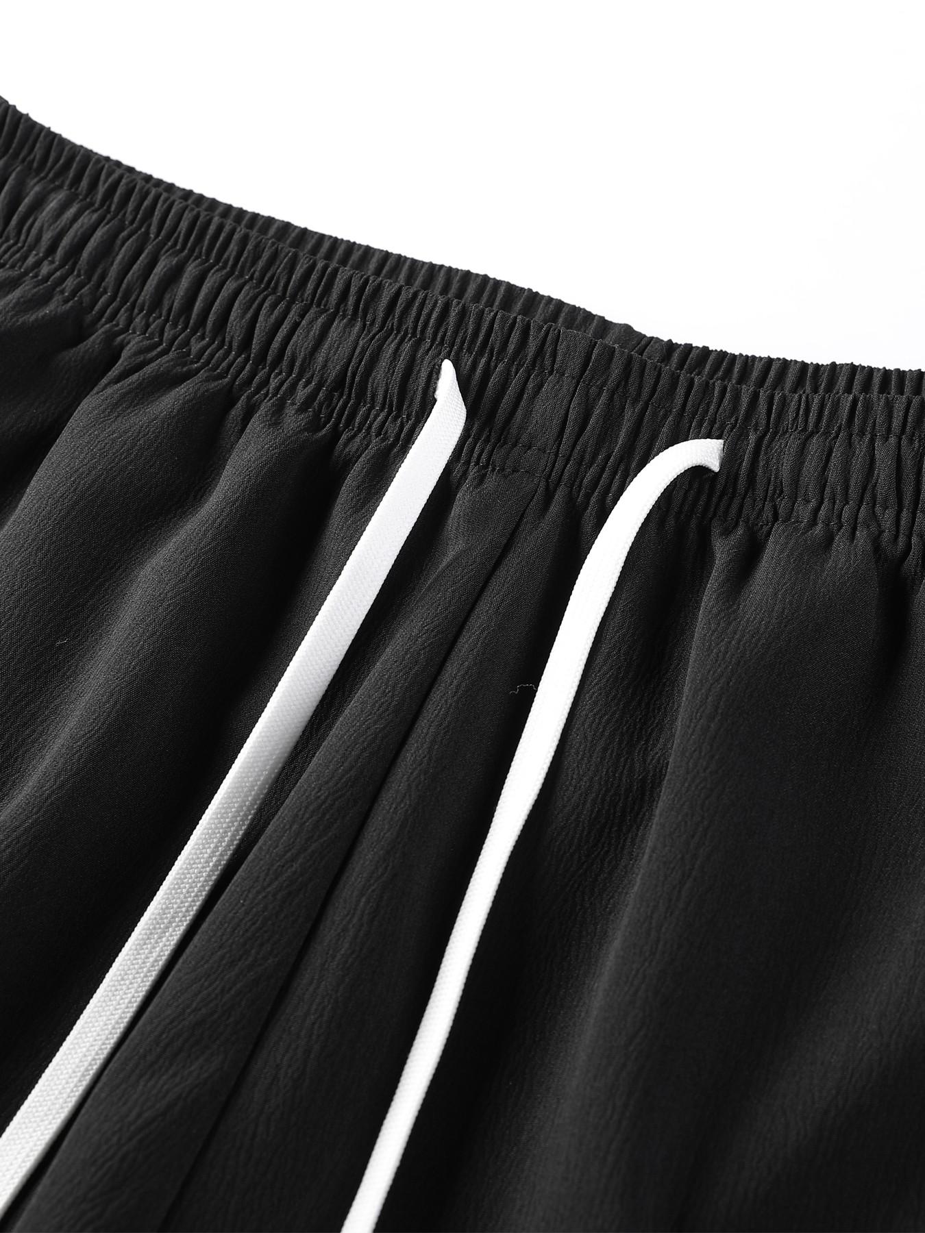 Men's 2-Pack Casual Loose-Fit Shorts, Breathable Five-Quarter Pants for Outdoor Sports, Summer Beach Volleyball Vacation Shorts