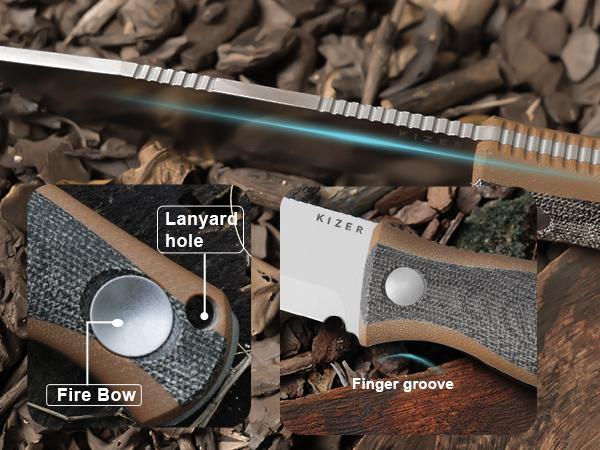 Kizer EDC Tool Micarta & G10 1100A1 Kizer EDC Tool Micarta & G10 1100A1