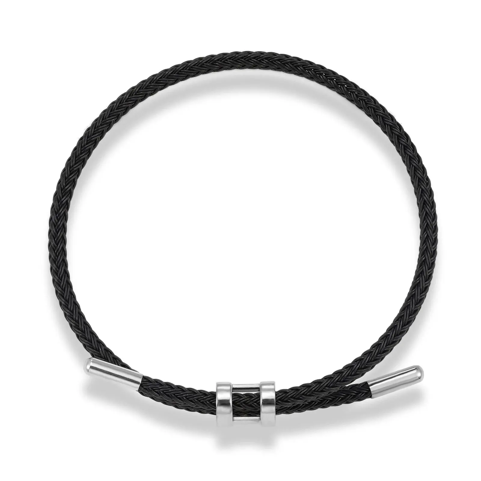 Unisex Luxury Multicolor Mix Handcrafted Look Bracelet, Adjustable Size, Anti-Fade Stainless Steel Wire, Waterproof Rope, Everyday Use Couple Jewelry Gift