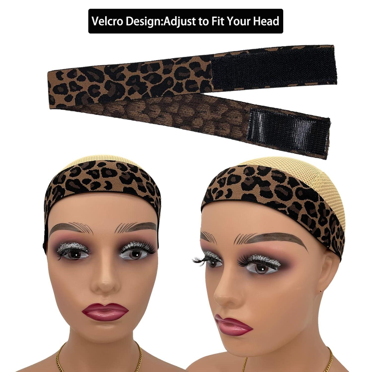 2 Piece Set Leopard Print Lace Hair Bands, Fixed Edges with Wrapped Ends, Stylish Accessory for Women & Girls