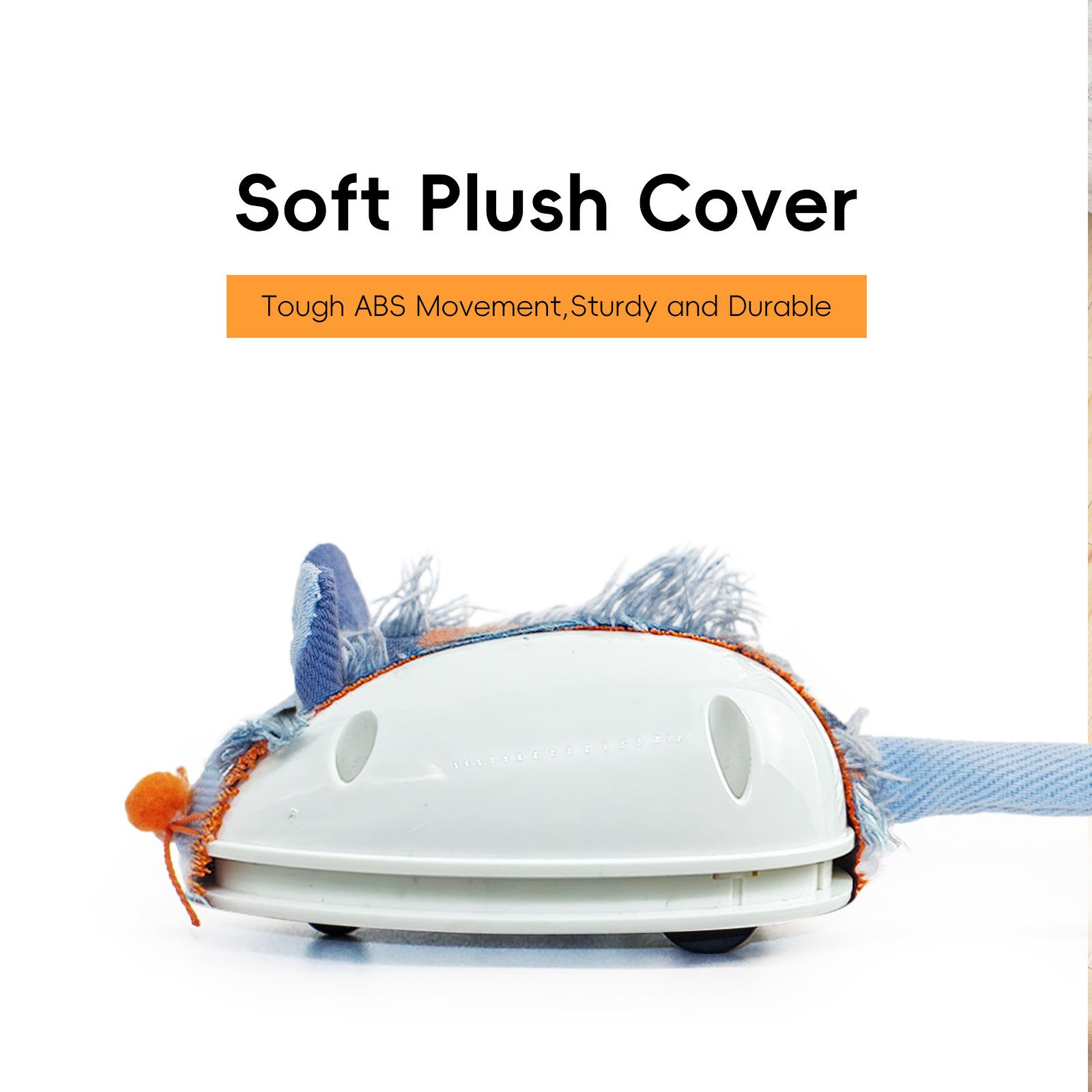 Customized tail swinging electric teasing cat mouse automatic tail wagging simulation mouse relieve boredom simulation cat toy plush