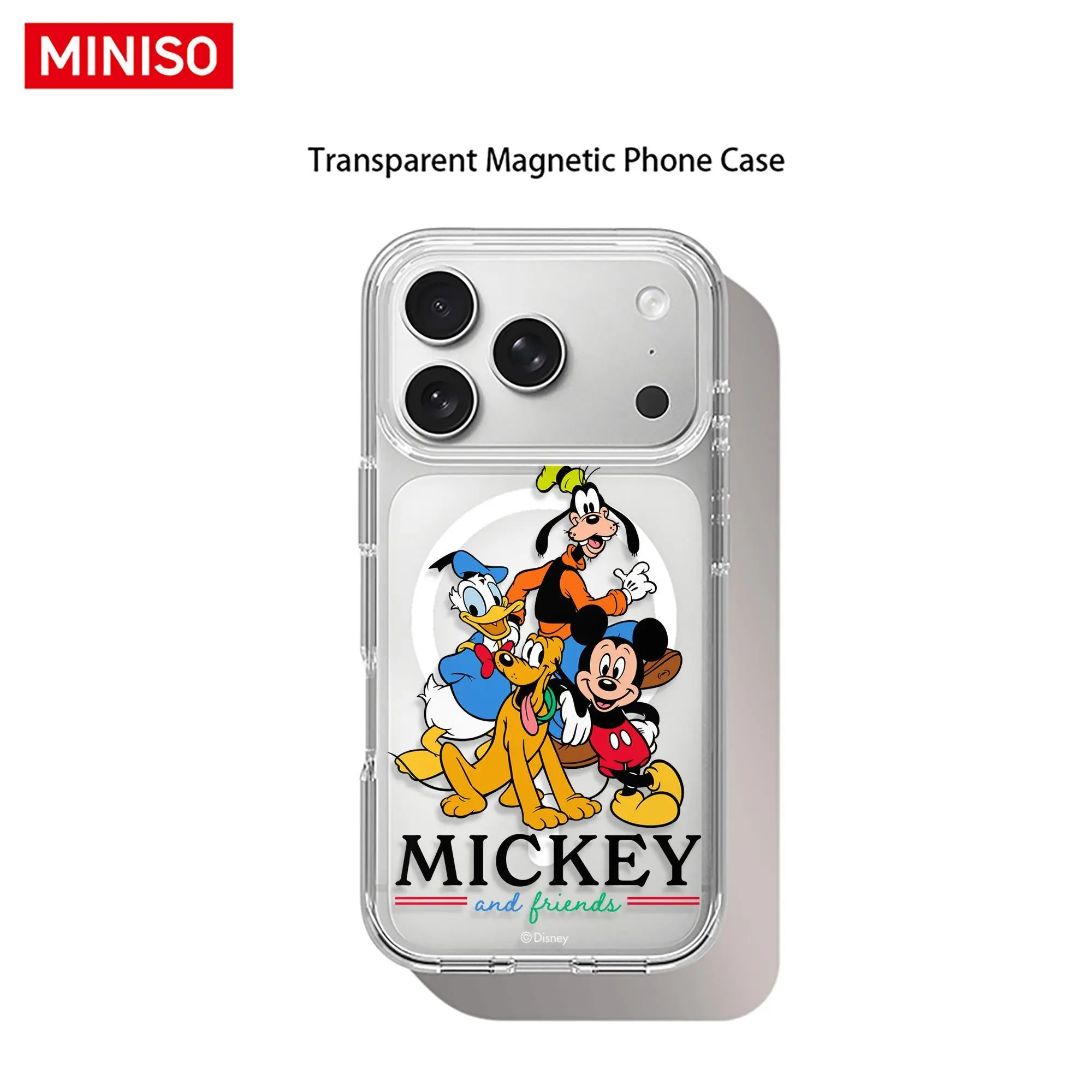Disney Mickey Mouse Phone Case MICKEY and friends Group-Themed Design Classic & Playful Print Phone Case Transparent Magnetic Shockproof case suitable for iphone 17 Pro Max / 17 Pro / 17 Air / 17 / 16/15/14 / 13/12/11 Series