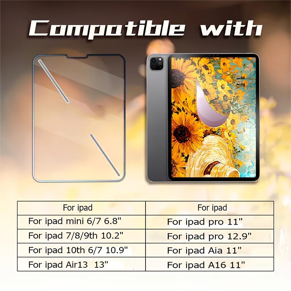 2pcs Screen Protector for iPad 10th/11th A16, 2.5D Arc Edge Design, Anti-Fingerprint, Clear Display Protection for Home Office Dorm