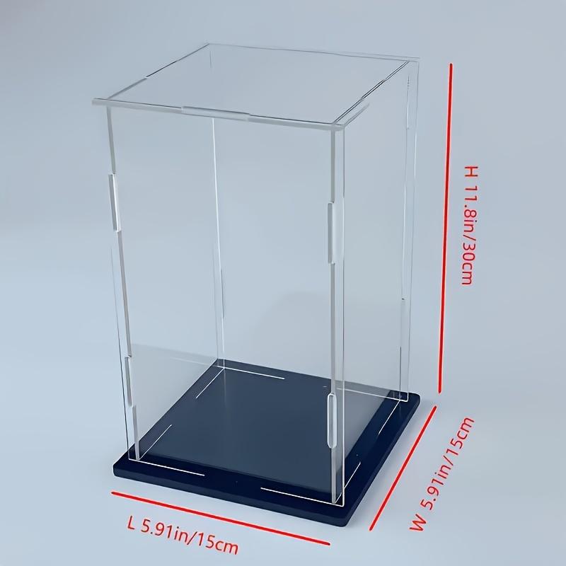 Base Transparent Display Case, Ideal for Figures, Cars, Building Models, Collectible Items, Collectible Showcase Cabinet, Home Decor Accessory