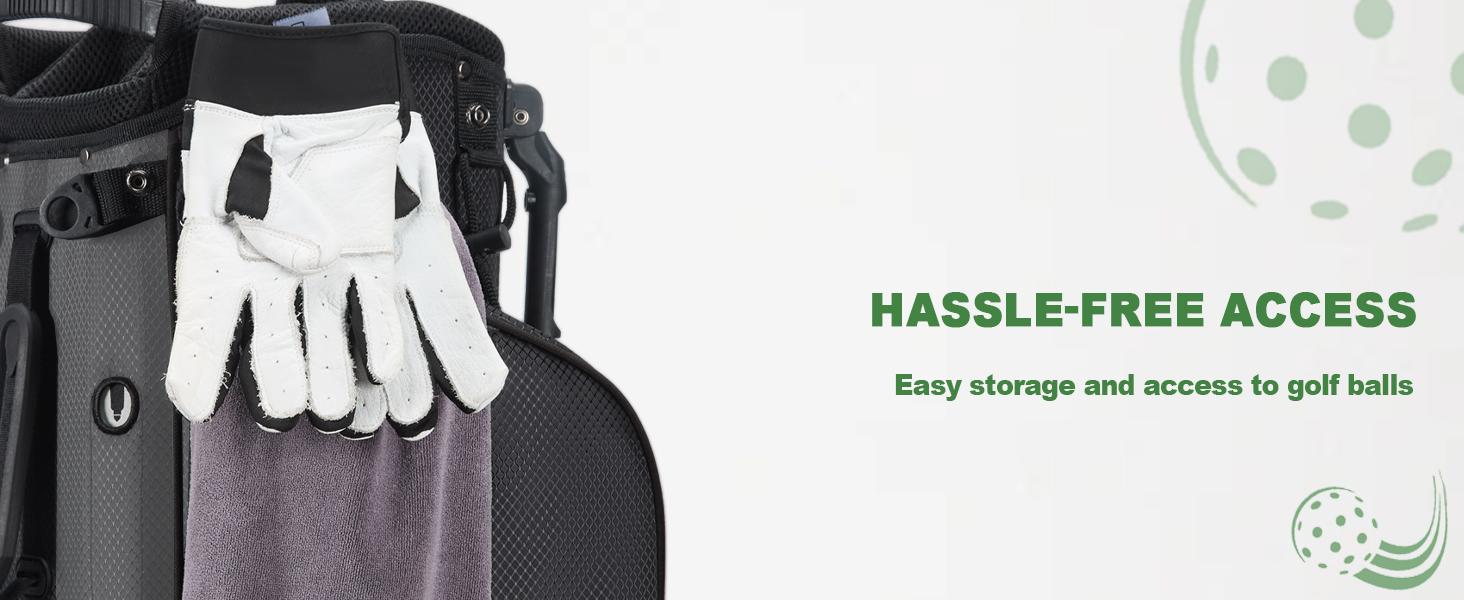 UNIHIMAL Golf Stand Bag with 8 Way Top Dividers, Golf Bags for Men Women, Lightweight Club Bags with Multiple Pockets, Dual Straps