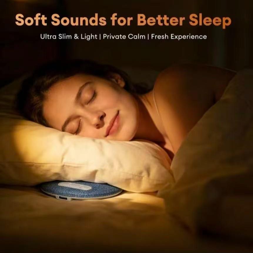 2026 Ultra-Thin Pillow Bluetooth-compatible Speaker, Silent Sleep Aid, Wireless Portable Rechargeable, Noise Therapy, for Adults and Babies