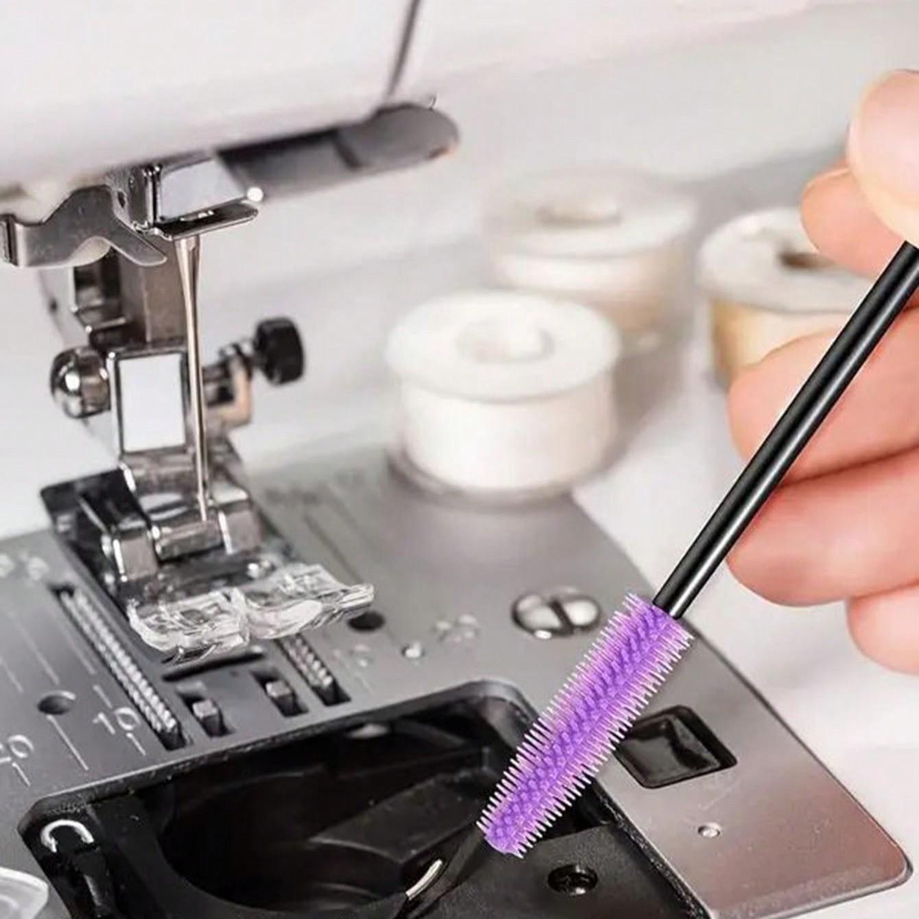 Silicone Sewing Machine Cleaning Brush, Reusable Thick Bristles, Easy Clean Hard-To-Reach Areas, 4/20/40/80 Count Options