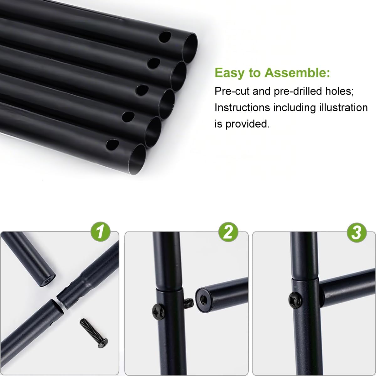 7.9 Ft H x 4.6 Ft W Metal Pergola Arbor Garden Arch Assemble Freely 2 Sizes Garden Trellis for Climbing Plants Outdoor Halloween Decor Wedding Bridal Party Decoration Wide Arbor 1 Pack