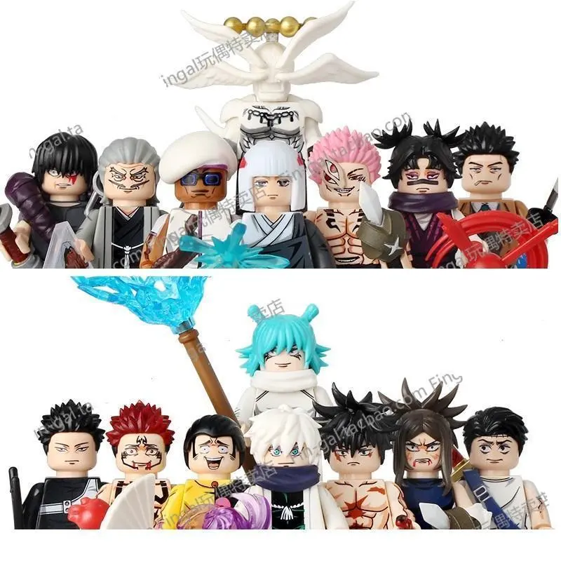 2026 Hot selling toys WM6200 WM6201 WM6202 Itadori Yuji Jujutsu Kaisen Set Building Blocks Mini Action Figure Toys Internet-famous toy