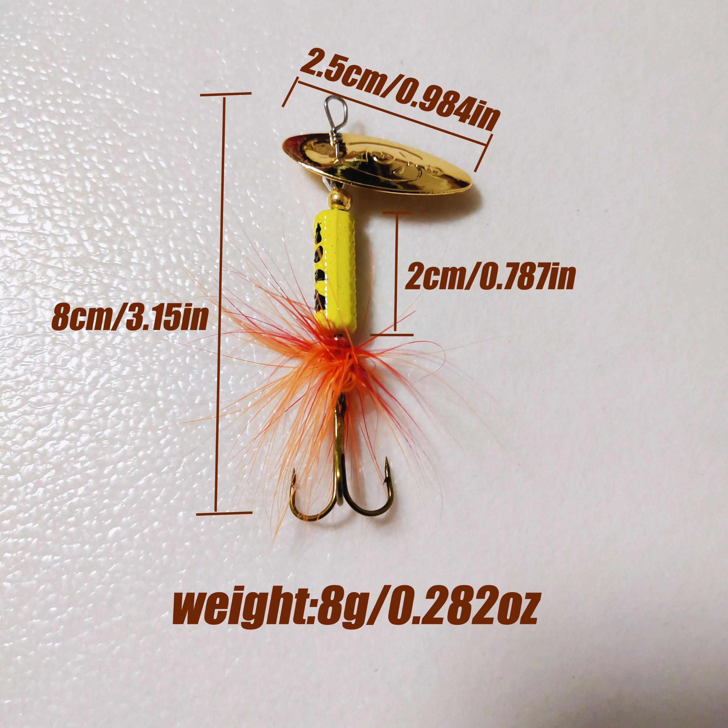 10 Pack Rotating Sequins Set, Composite Lure Bait, Metal Fishing Baits, Artificial Fish Lures, Realistic Fishing Lures, Fishing Supplies, Fishing Tackle