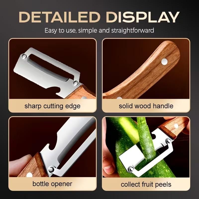Multi-Functional Peeler Knife for Kitchen, Potato Scraper, Home Use Vegetable Peelers, Asparagus Sugar Cane Cutter, Essential Cooking Tool