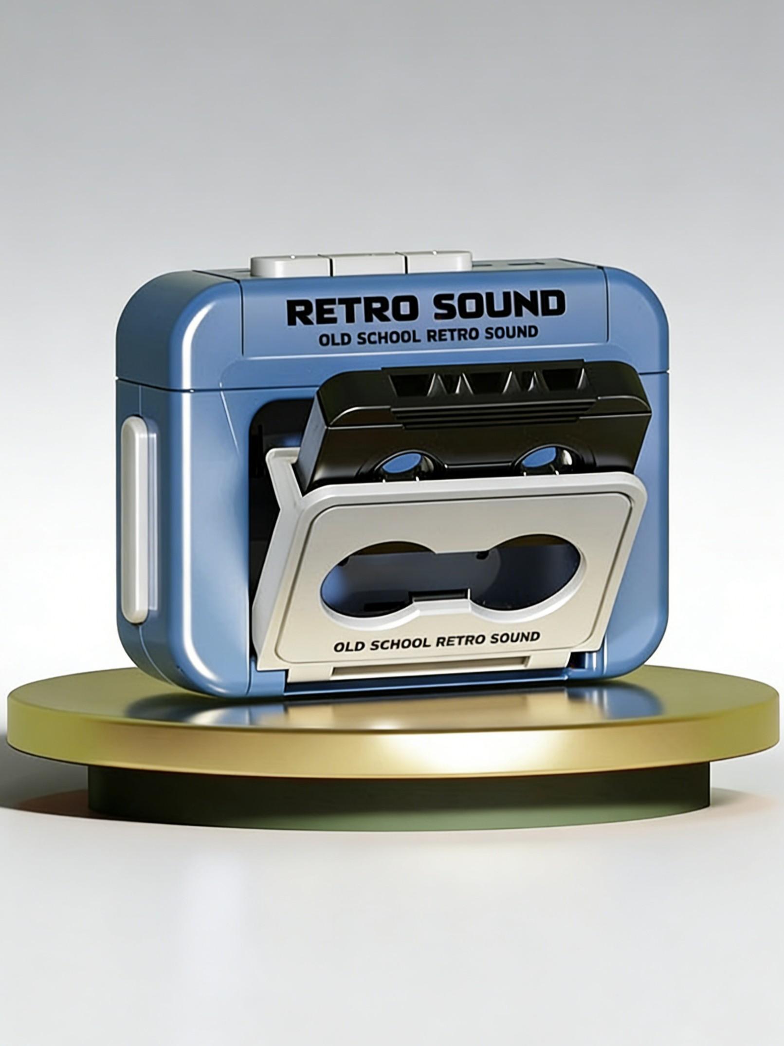 Mini Vintage Tape Recorder Keychain, Fun Music Box Ornament, Recordable Holiday Gift, Retro Style Keyring, Cassette Tape Recording Keychain, 1 Piece Per Pack