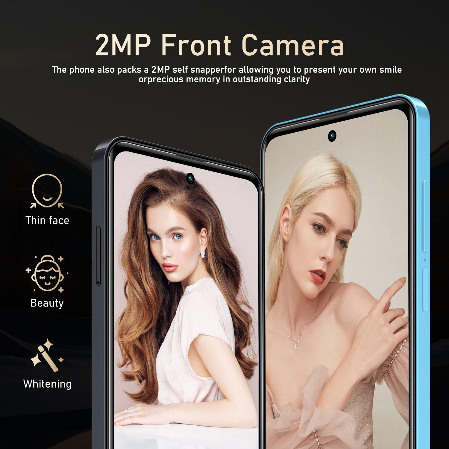 Dual-Sim smartphone With GPS, 6.56 inch display, 3+32GB memory, 2x7mp camera, 4g network, Mtk6739, Android 10, 3100mah battery, Android Mobile Phones