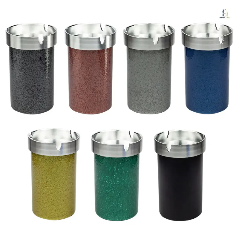 Aluminum Alloy Metal Cigar Ashtray, Portable Solid Metal Ash Holder, Household Decor Smoking Accessory for Indoor Outdoor Daily Use