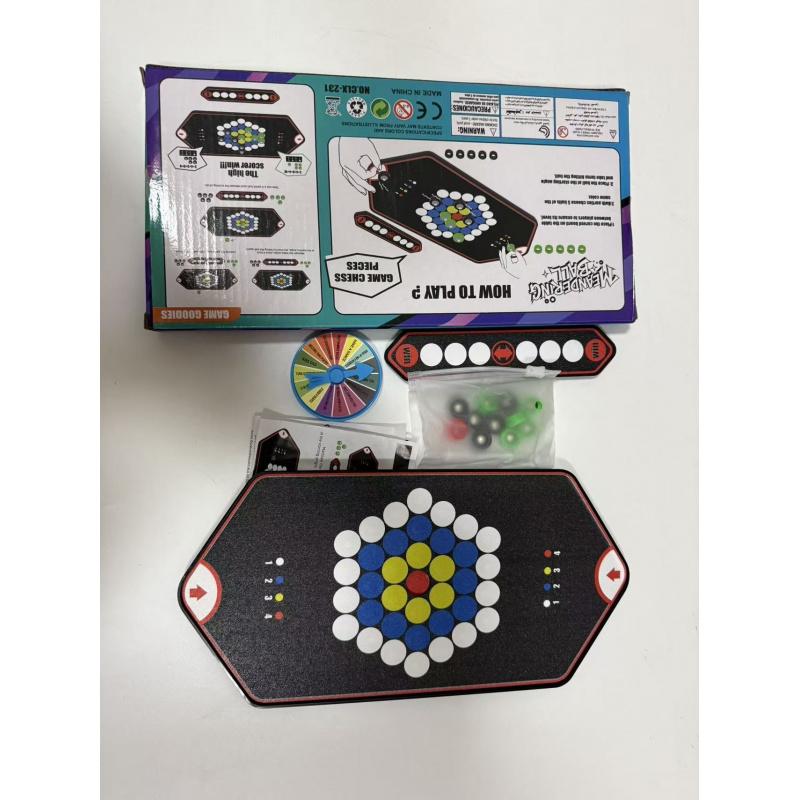 Tabletop Game Magnetic Battle Game with Rolling Ball, Interactive Entertainment And Leisure Props for Parties, 2-Player Competition, Enhance Party Atmosphere, Party Activities, Christmas Carnival