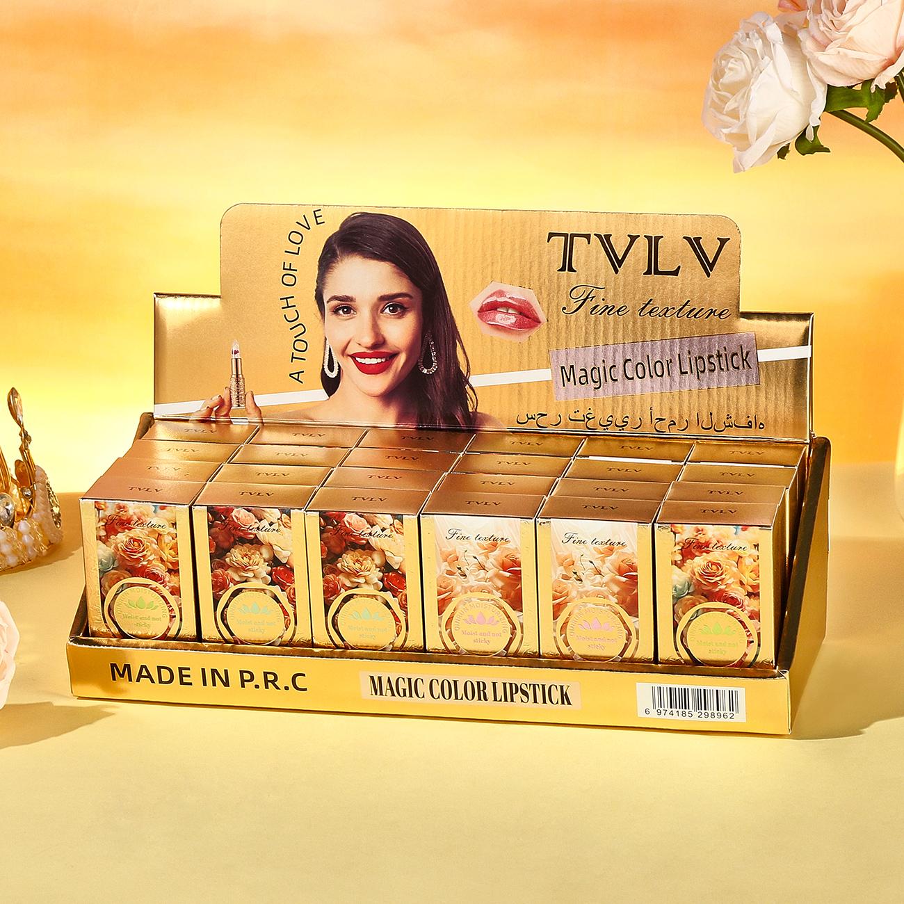 Thermochromic Lipstick Changes Color with Temperature, Glossy Moisturizing Long-Lasting Lip Balm, Perfect Valentine's Day Gift