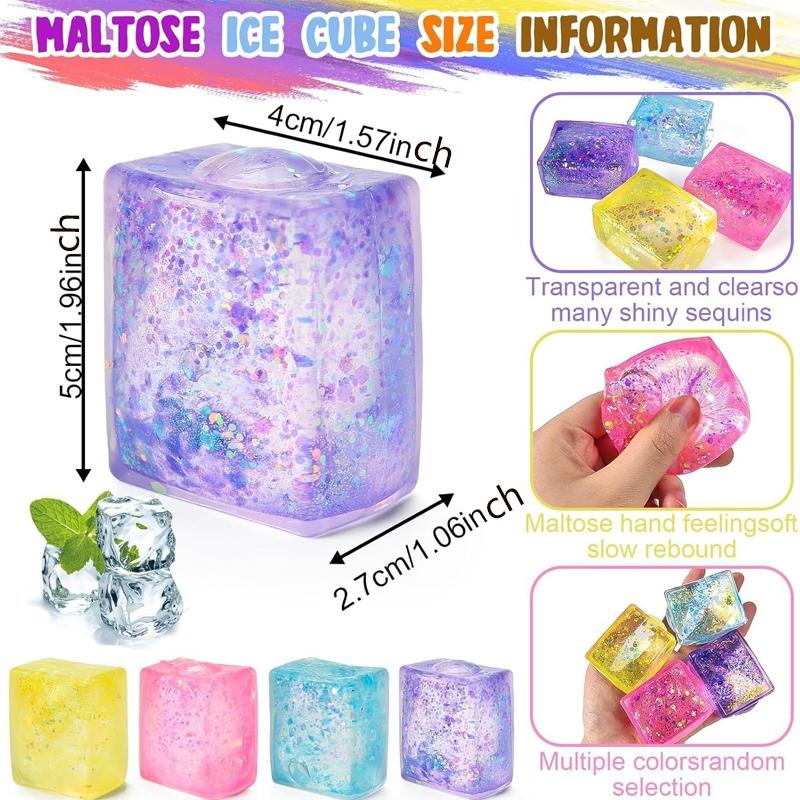 6pcs/set - Novelty stress relief toy blind box, Stress relief fidget, pressure resistant kneading, slow rebound kneading, suitable for home, school, gatherings, parties, events, and giving to family and friends