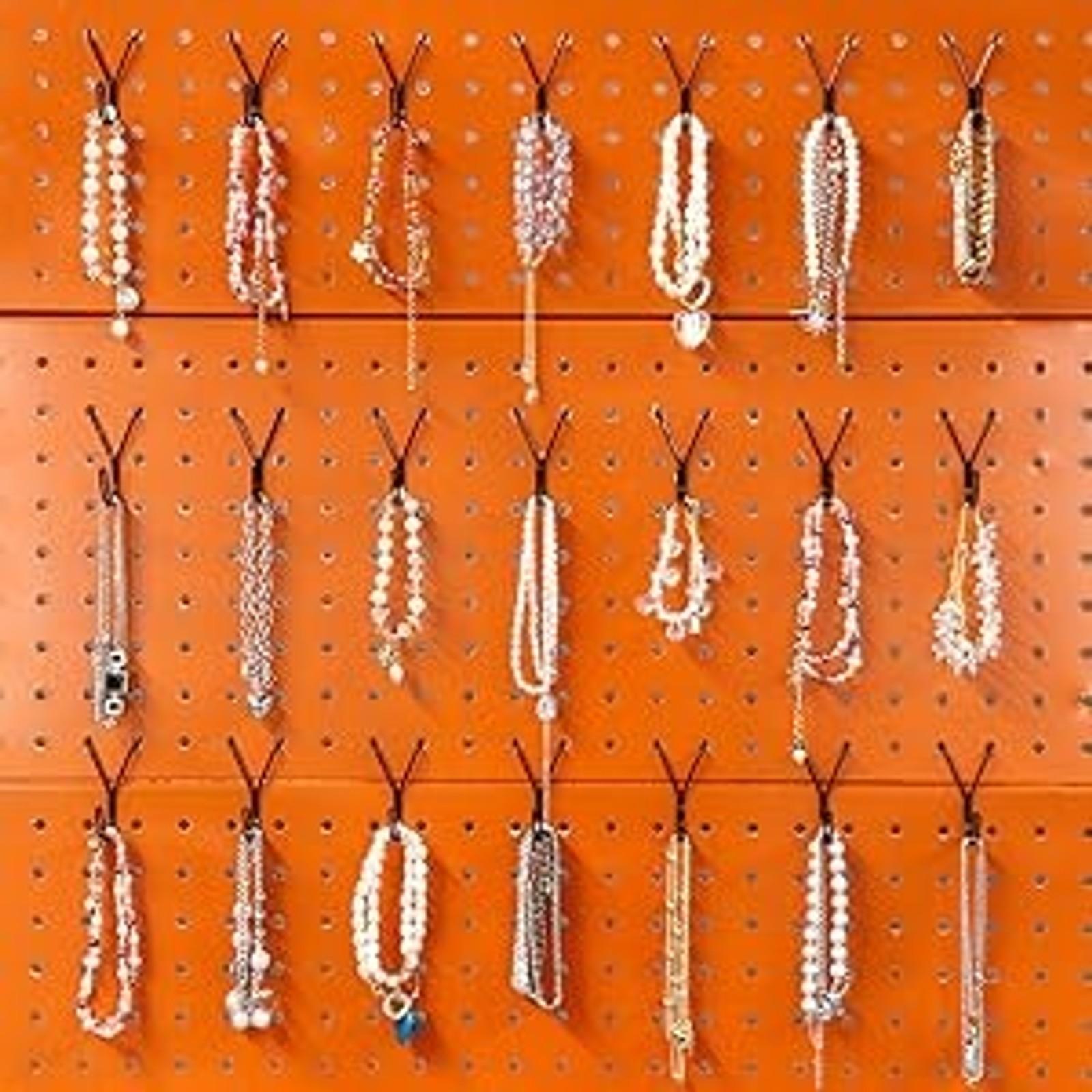 40 Pack Pegboard Hooks J-Hook – 1 Inch Black J Hooks for Pegboard – Heavy Duty Peg Board Hooks for Hanging Jewelry, Keys, Retail Items & Small Tools – Fits 1/8” & 3/16” Pegboards