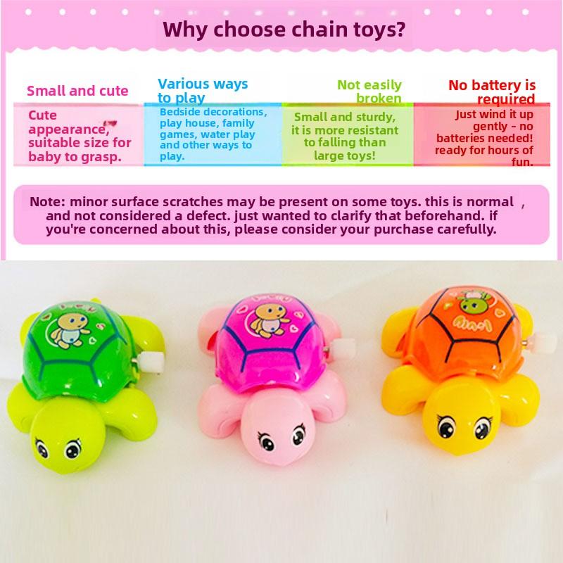 A super cute wind-up little turtle that learns to crawl, shakes its head, and wags its tail, a hot-selling baby toy.