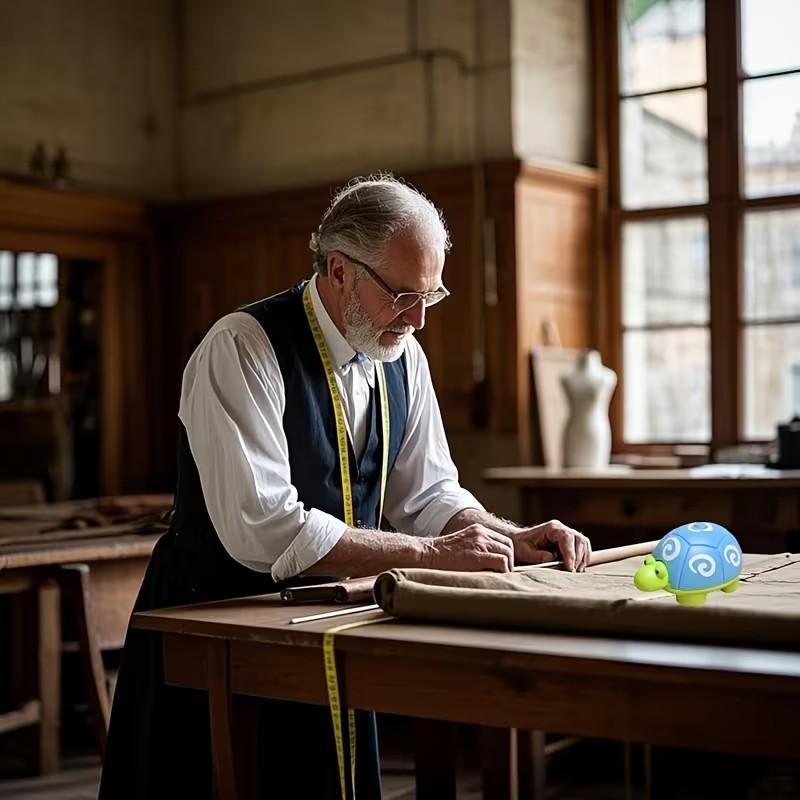 Professional Soft Ruler Sewing Measuring Tape Cute Animal Design Retractable Handle (100cm/39 Inches), Tailor Measurement Tool