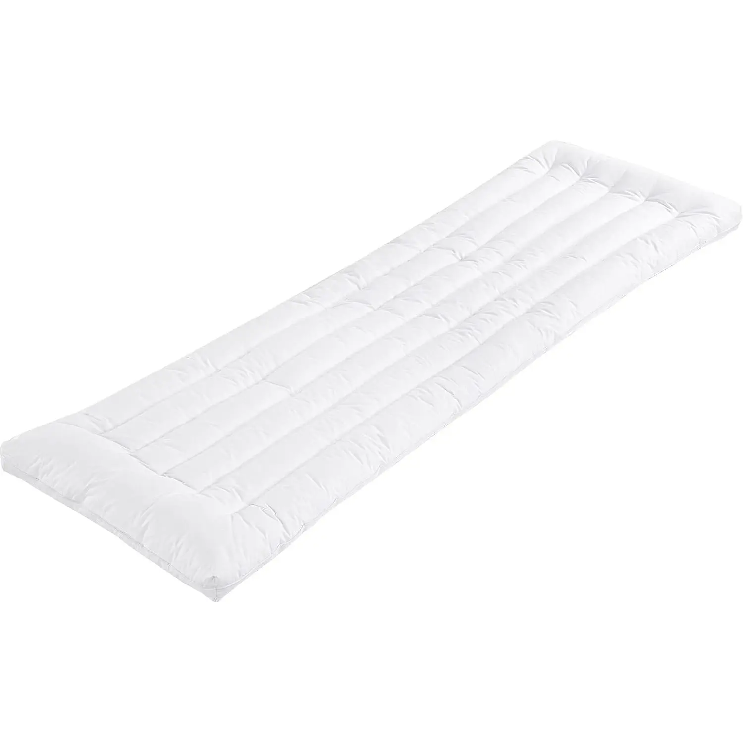 Slim  Pillow for Adult  Thin  Sleeper Bed Pillows for Sleeping with  Cover-Ultra Thin Low Profile, White