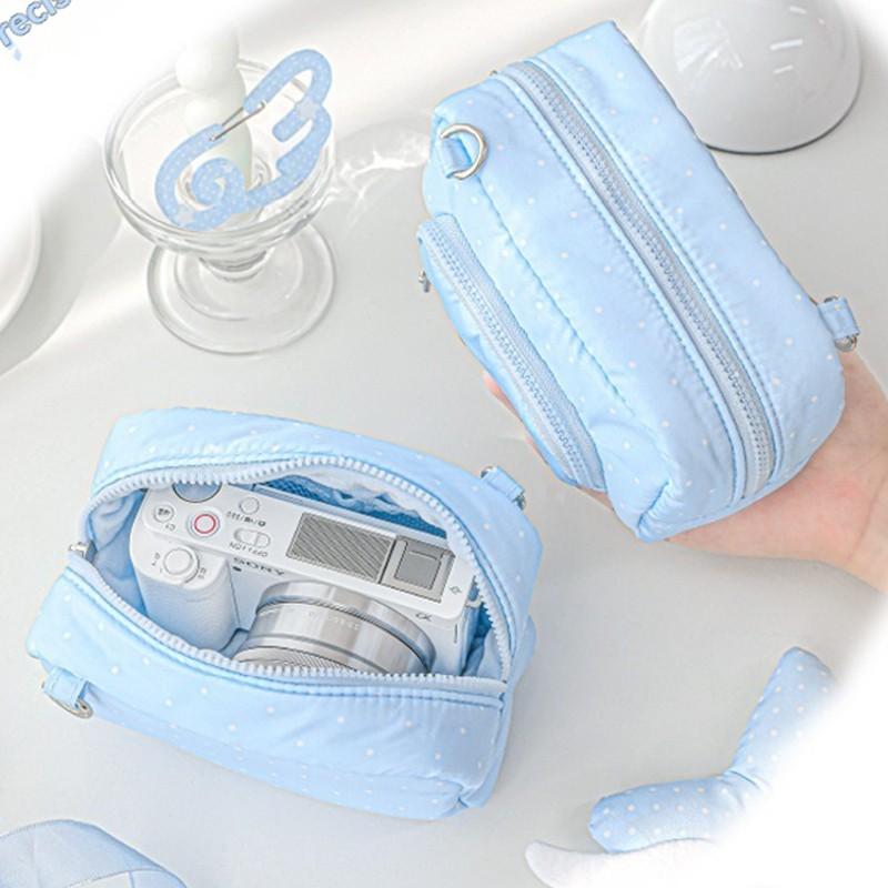 1PC Soft Camera Bag Versatile Storage Pouch, Single Shoulder Crossbody Detachable Design, Ideal for Travel & Daily Use, Durable Material