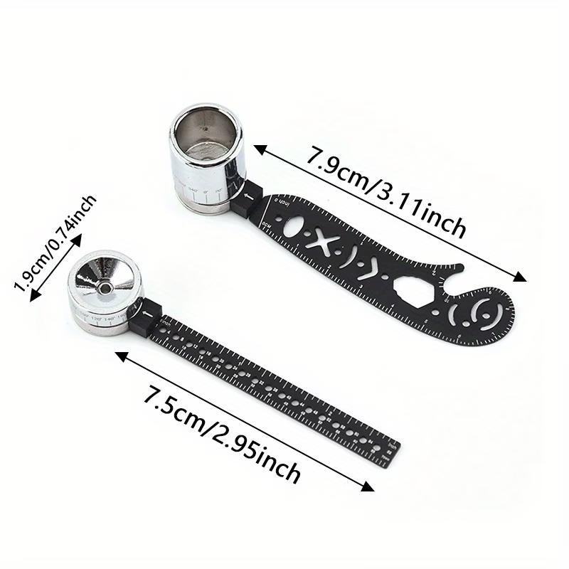 Dual Function Magnetic 360° Rotating Compass Ruler, Durable Precision Tool for Tech Drawing, Archi-Drafting, Ergo-Grip Design
