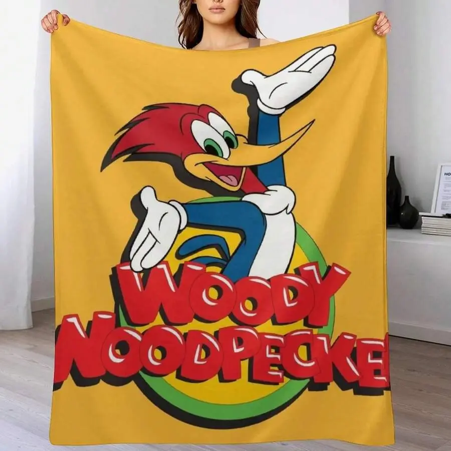 Woody Woodpecker Throw Blanket Soft Home Decor Blanket For Couch Bedroom, Perfect Warm Gift for Birthday Christmas Housewarming for Adults Kids