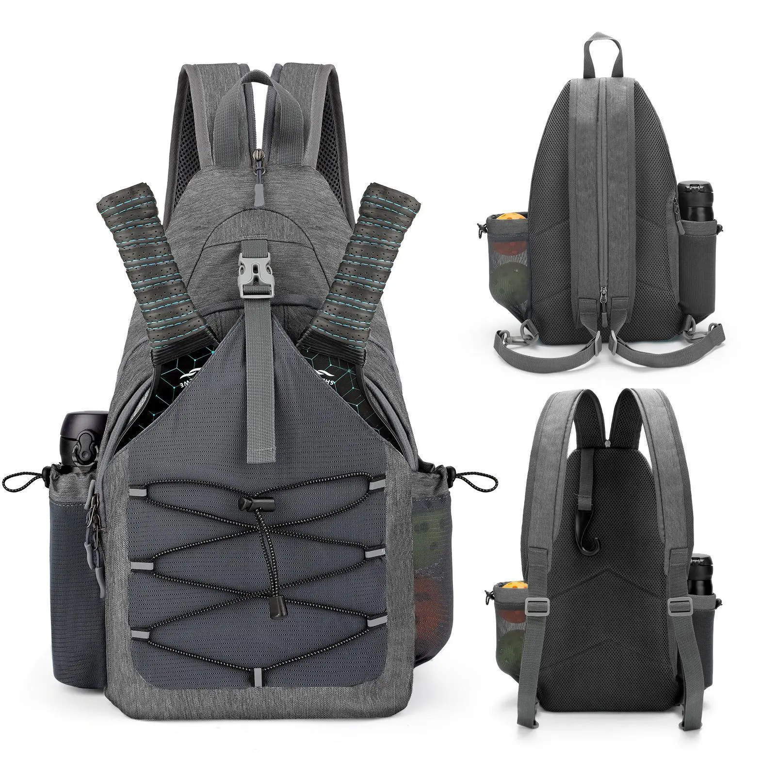Athletic Backpacks Cross-Body Sports Bag for Tennis, Badminton - Organizes Rackets & Equipment with No Hassle